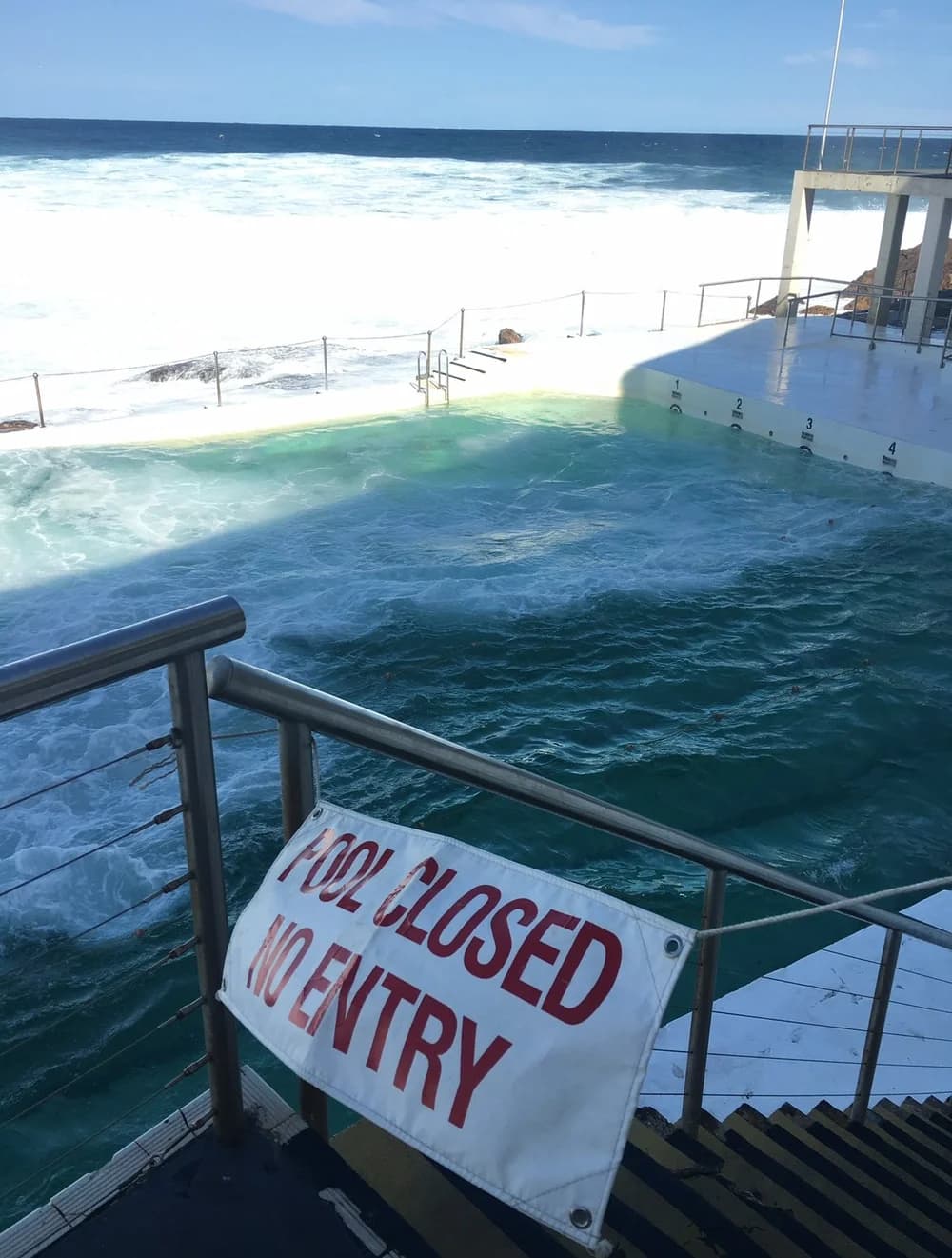 When a storm closed Bondi Icebergs in April 2025