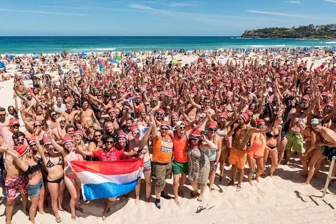 Celebrating New Year’s Day with a Dutch Twist at Bondi Beach